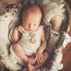 Mohair Knitted Romper for Newborn Photoshoot